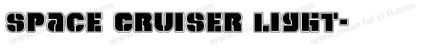 Space Cruiser Light字体转换